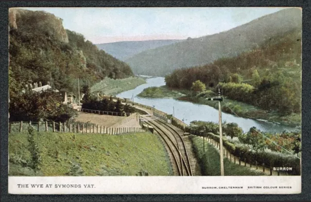 Symonds Yat Station & River Wye Ross-Monmouth Railway Forest of Dean c1908