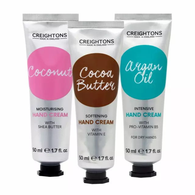 Creightons Dry Intensive Hand Creams Cocoa Butter,Argan Oil,Coconut Shea Butter