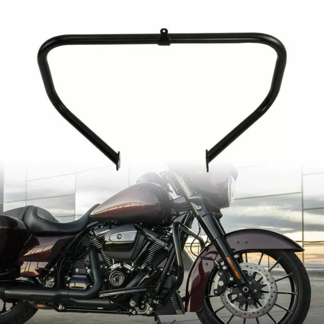 Schwarz Highway Motorschutz Crash Bar für Harley-Davidson FLTRXS 16-19