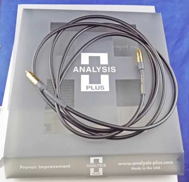 Analysis Plus Super Sub RCA Subwoofer Cable Oval In-Wall 3M (9.6 ft) Open Box