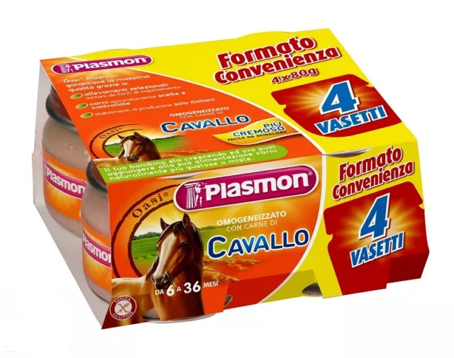 Plasmon Omogeneizzato Di Carne Cavallo 4x80g