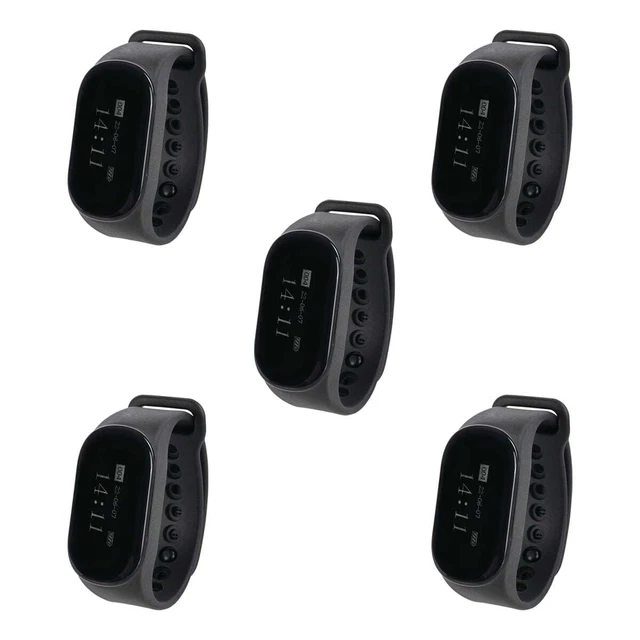 Retekess TD112 Wireless Calling System Waiter/Caregiver Watch 5PCS Clinic Hotel