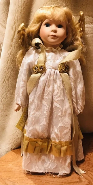 THE HERITAGE SIGNATURE COLLECTION Porcelain Angel Doll Cherel 2