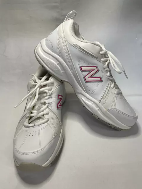 New Balance Womens 608v3 Walking Training Athletic Shoes US Size 10 B White Pink