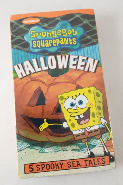 SPONGEBOB SQUAREPANTS HALLOWEEN (VHS Movie, 2002) 5 Spooky Tales NEW
