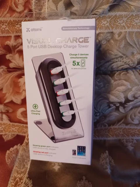 Atomi 5-Port Smart USB Charger Brand New