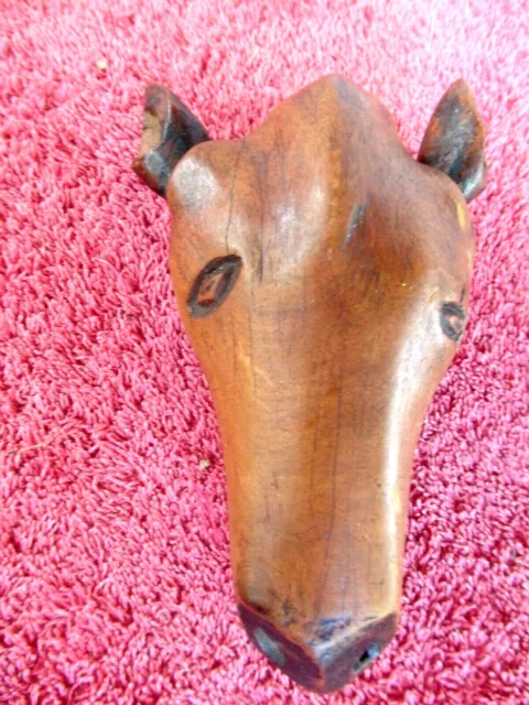 Small  Hand  Carved  Horse  Head  Wall  Hanging