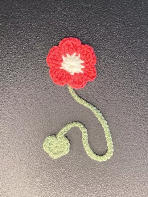 3 Crochet Floral Bookmarks - Handmade 2