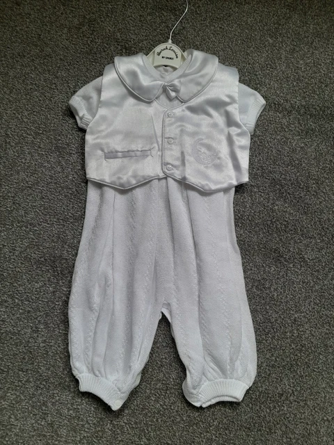 Vintage Sarah Louise boys christening wedding outfit 12 months unworn