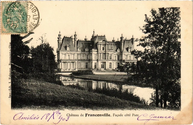 CPA Franconville Le Chateau, Facade cote Parc FRANCE (1331003)