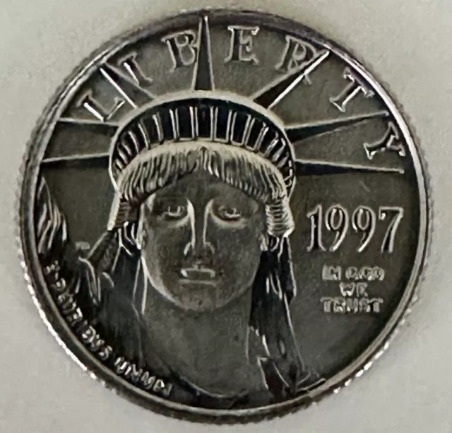 1997 $10 Platinum Eagle 1/10th Ounce Coin