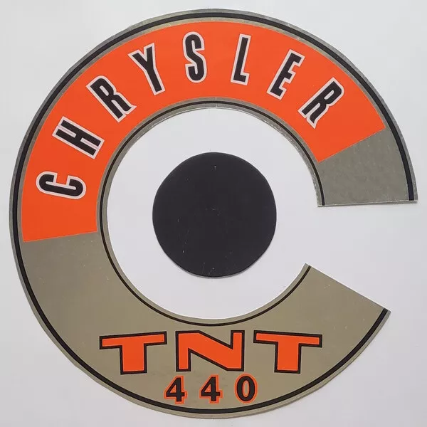 MOPAR 1969-72 Chrysler TNT 440 Air Cleaner Decal