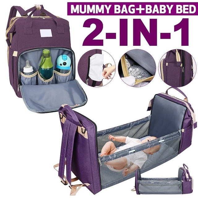 Moms Diaper Bag Multifunctional Baby Bed Backpack Bags Travel Handbag Stroller
