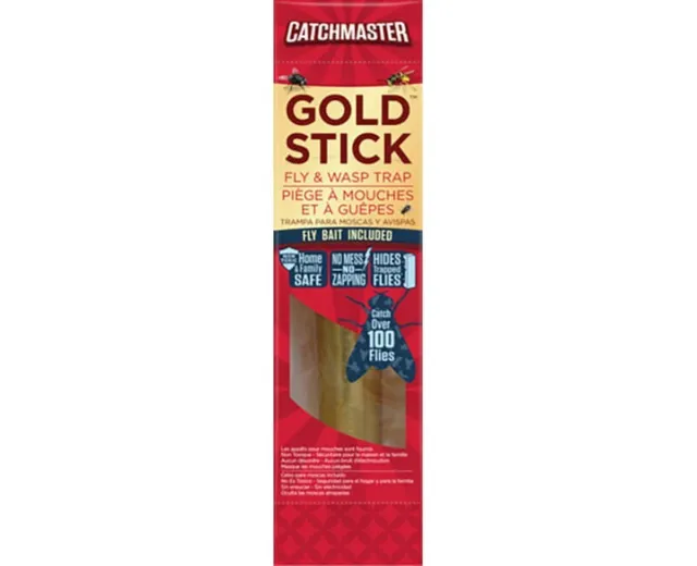 Catchmaster 912 Gold Stick Fly Traps Restaurant Fly Trap Fruit Fly Trap 1 Pack