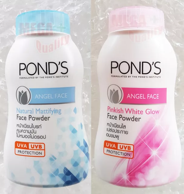 POND S ANGEL FACE Powder Oil + Blemish Control 2 smell (Pink + Natural) 50g.