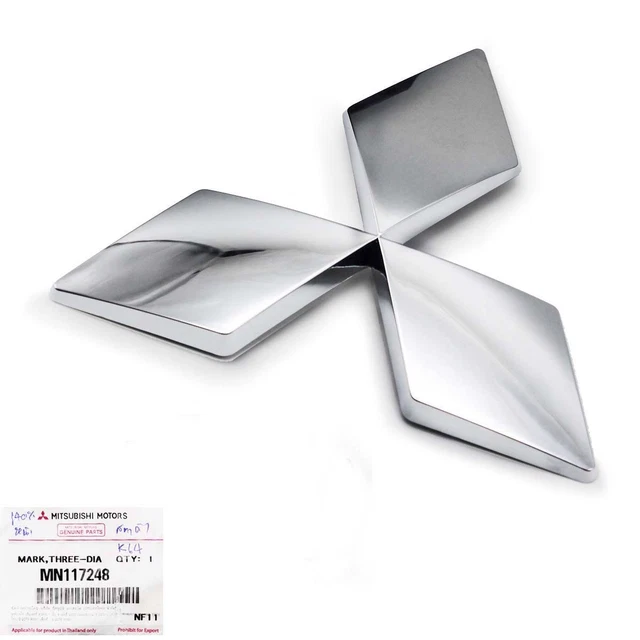 Genuine Chrome Rear Badge Emblem For Mitsubishi Triton / L200 Pickup Truck - OEM Part 7415A615 7 thumbnail image