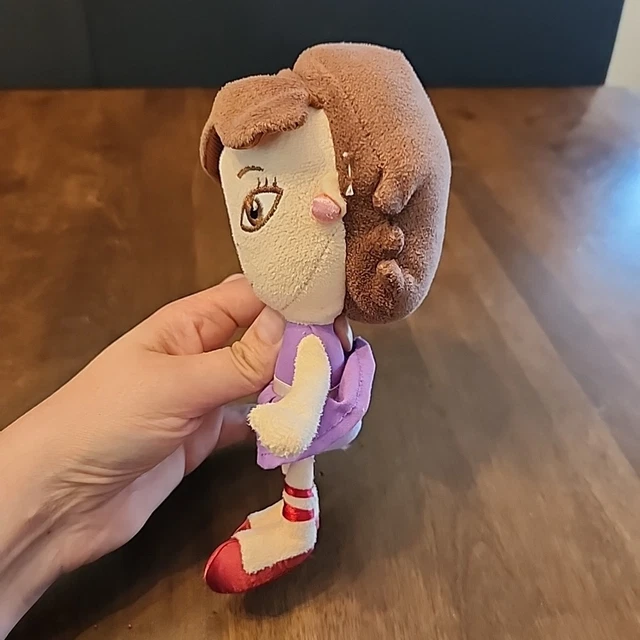 DISNEY LITTLE EINSTEINS June Plush Doll Toy Purple Dress Beanie Bottom ...