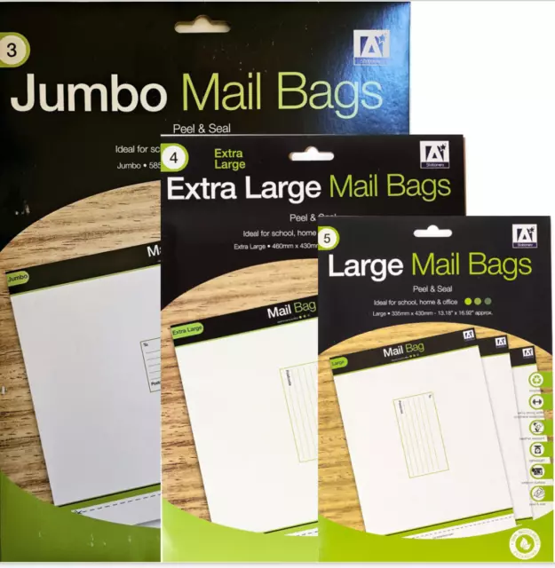 Strong Mail Bags Posting Mailing Postal Self Seal envelopes Large Extra L Jumbo