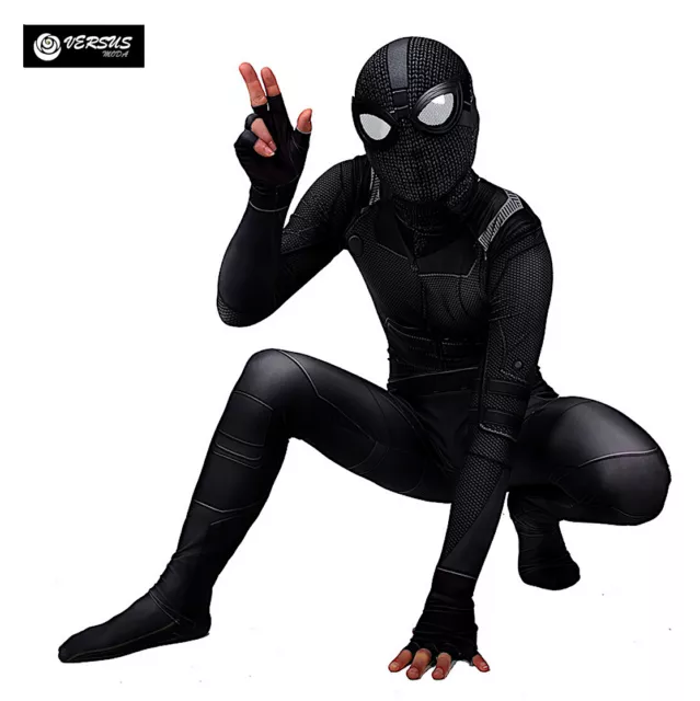 Spiderman Costume Carnevale Spider Man S4 Animazione Bimbo Uomo Cosplay SPM022