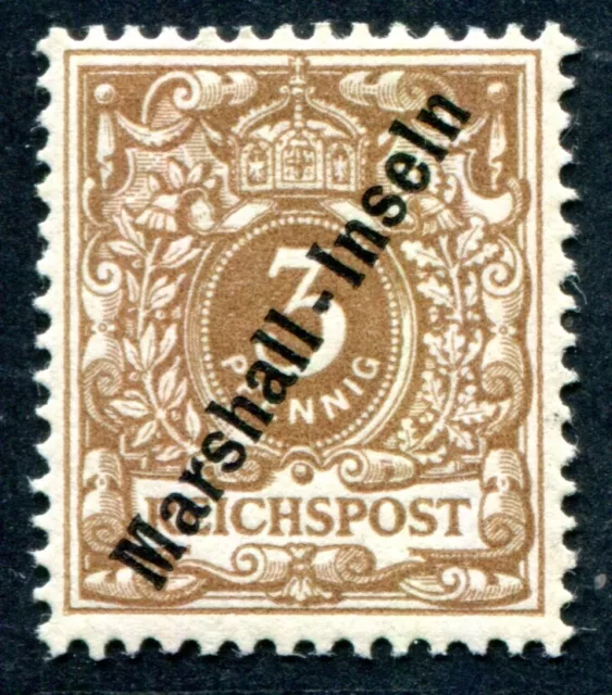 DEUTSCHE KOLONIEN MARSCHALLINSELN 1899 7b *  geprüft BPP 350€(Z3163