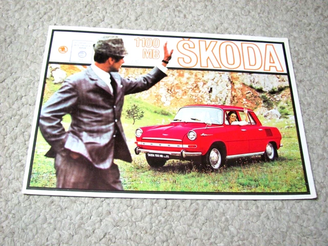 1970's SKODA 1100MB (CSSR) SALES BROCHURE...