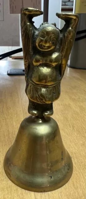 Antique/VINTAGE BRASS BUDDHA BELL