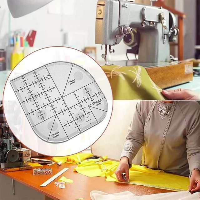 Biege-Acryl-Eckenlineal zum Nähen von Patchwork-Bastelarbeiten