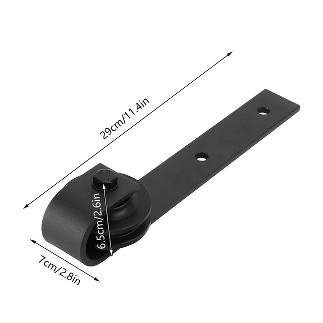 Sliding Barn Door Pulley Hardware Rack Hanger Roller Wheel Carbon Steel