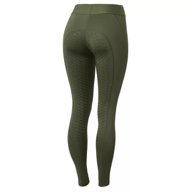 Horze Tessa Women's Riding Tights - Olivine Green