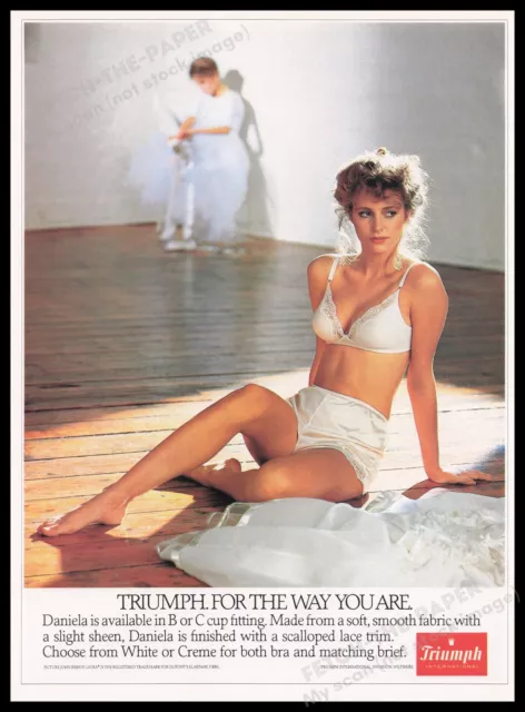 TRIUMPH LINGERIE DANIELA 1980s Print Advertisement Ad 1982 Legs