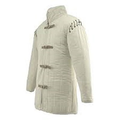 Armour Medievale Gambeson Spesso Imbottito Cappotto Aketon Taglia L Vest Giacca Armor 