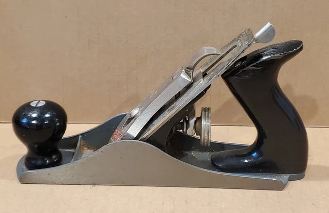Vintage Stanley Handyman H1203 No. 3 Size Carpenters Woodworking Plane Tool