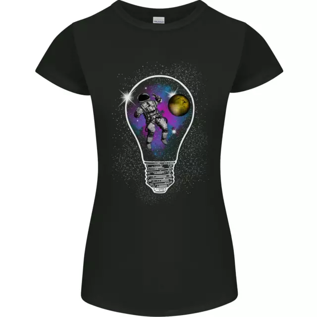Zero Gravity Astronaut Space Universe Womens Petite Cut T-Shirt