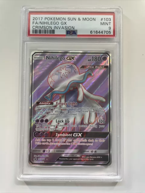 Nihilego GX - SV62/SV94 - CGC 9.5 Gem Mint - Hidden Fates - 02240