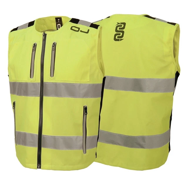 Gilet Alta Visibilità A-Pro - Fluorescente E Riflettente, Per Moto, Auto E Bici, Taglia XL - Foto 7