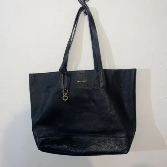 Cole Haan, Large Black Leather  Tote
