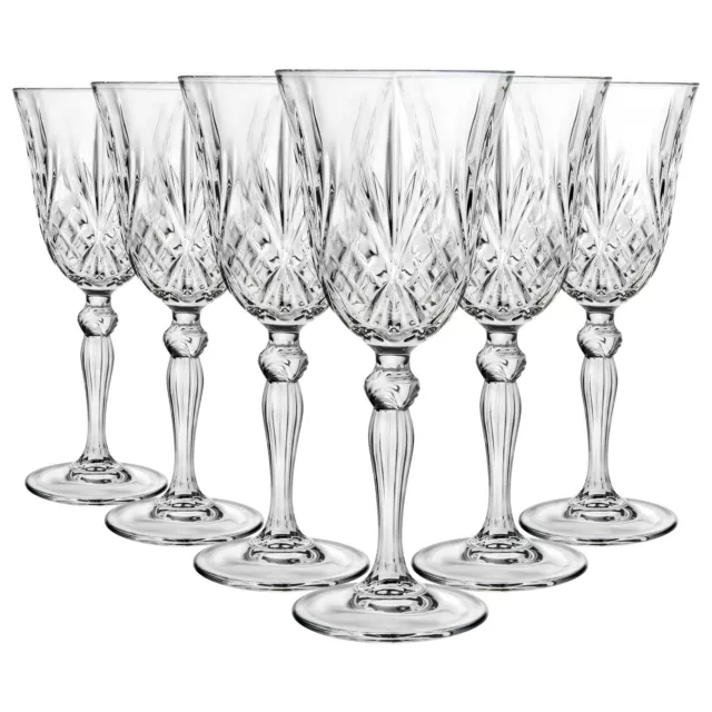 6x RCR Crystal 210ml Melodia White Wine Glasses Party Cocktail Glass Set