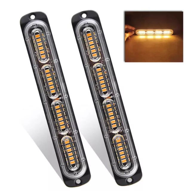 1/2x 24* LED 72W Auto KFZ Frontblitzer Blitzlicht Warnleuchte LKW Strobe Licht