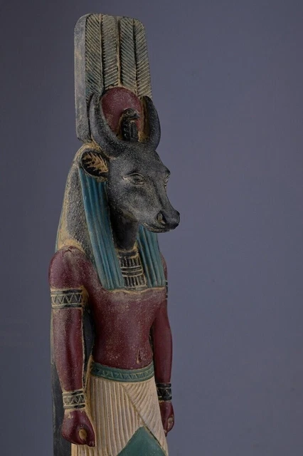 RARE ANCIENT EGYPTIAN Antique goddess Hathor Cow Egyptian Pharaonic ...