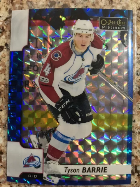 2017-18 17/18 O-Pee-Chee Platinum Royal Blue Cubes Tyson Barrie #43/99 #99