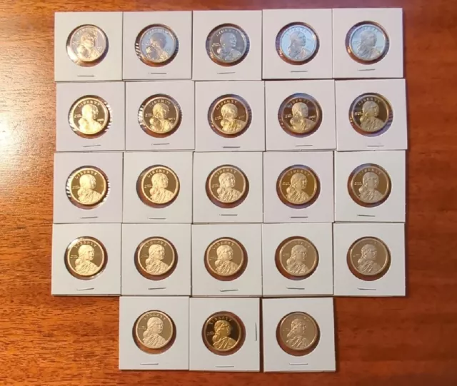 2000-2022 S Native American Sacagawea Proof Dollar Run 23 Coin complete Set!