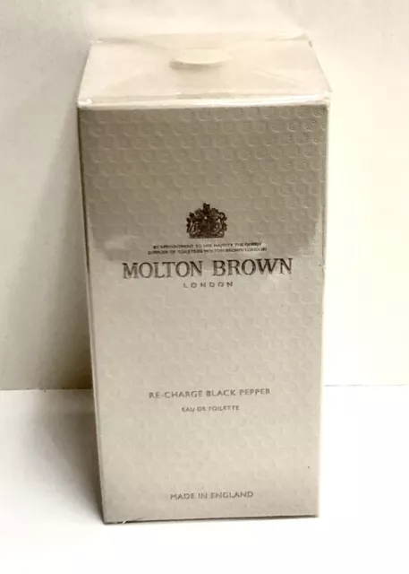 Recarga Pimienta Negra de MOLTON BROWN LANDON para Hombre 3,3 oz Spray EDT Totalmente Nuevo