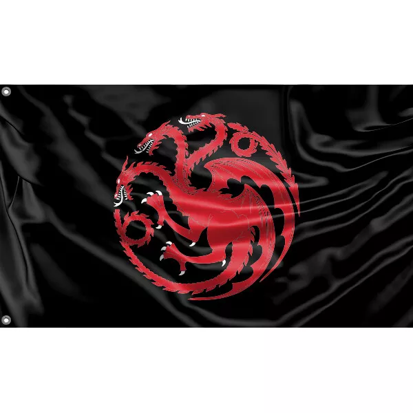 GoT, House Targaryen Flag Unique Design, 3x5 Ft / 90x150 cm size, EU Made