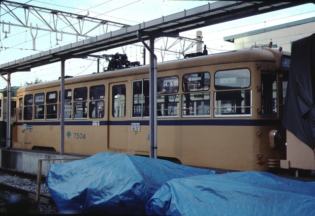 Trolley Tram Streetcar Kodachrome original Kodak Slide