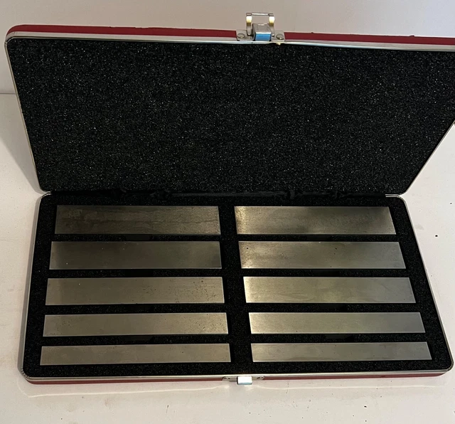 Starrett S384-3Z Steel Parallel Set, 6" Length, 5 Pairs-Sizes S, T, W, X and Y