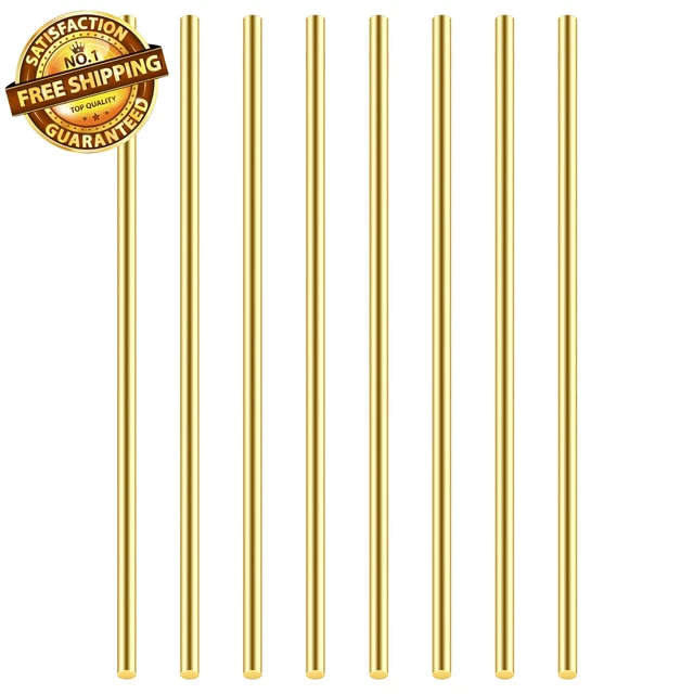 8 Pieces 12 Inches 5/32 Inch/4.0Mm Brass Rods, Brass round Stock Lathe Bar Stock
