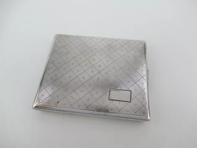 Zigarettenetui ║  verziert ║ Alpacca versilbert ║ Vintage ║ B23