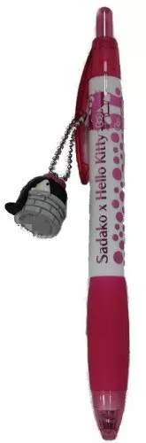 Sadako & Hello Kitty Ballpoint Pen Nozoki Pink