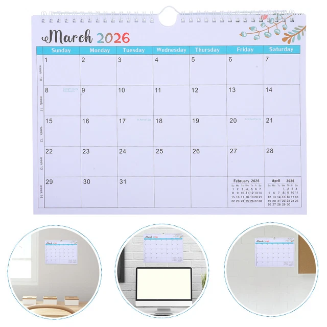 CALENDRIER MURAL CALENDRIER 2025-2026 De Janvier 2025 à Juin 2026 Mois