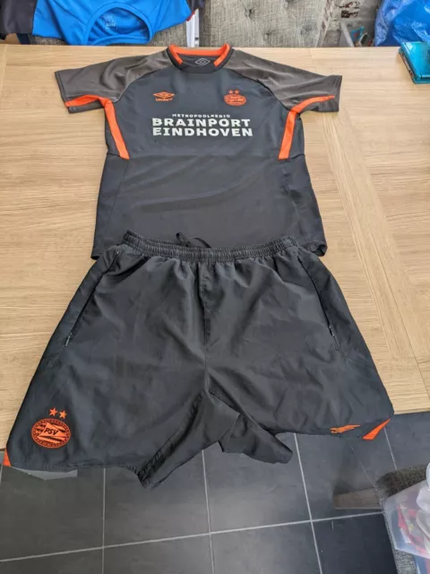 PSV Eindhoven Football Training Kit Umbro Age 11-12 years Dutch Black/Orange